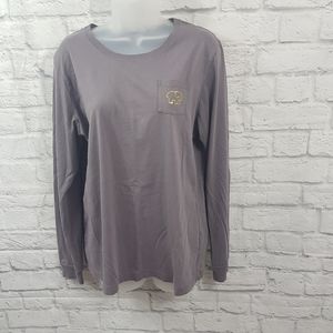 Ivory Ella Traditional Logo Elephant Long Sleeve Graphic Shirt